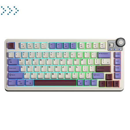 Клавиатуры AULA AU75 Beige-Purple-Red Клавиатуры AULA AU75 Beige-Purple-Red